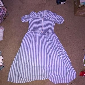 off the shoulder dress